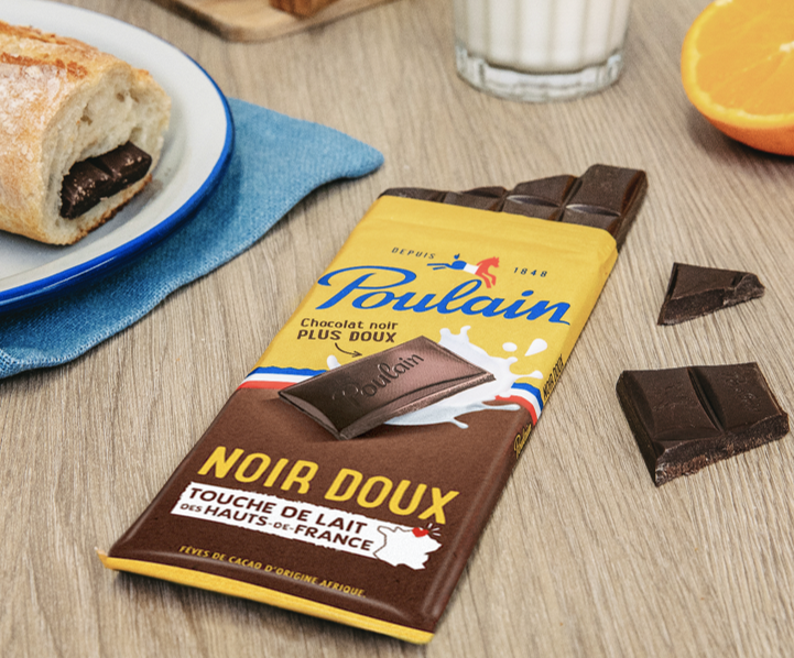 Chocolat Poulain Noir Extra Bio - Chocolat Poulain